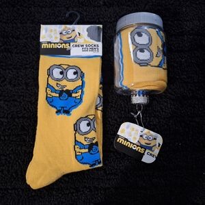 Yellow Crew Socks for Men